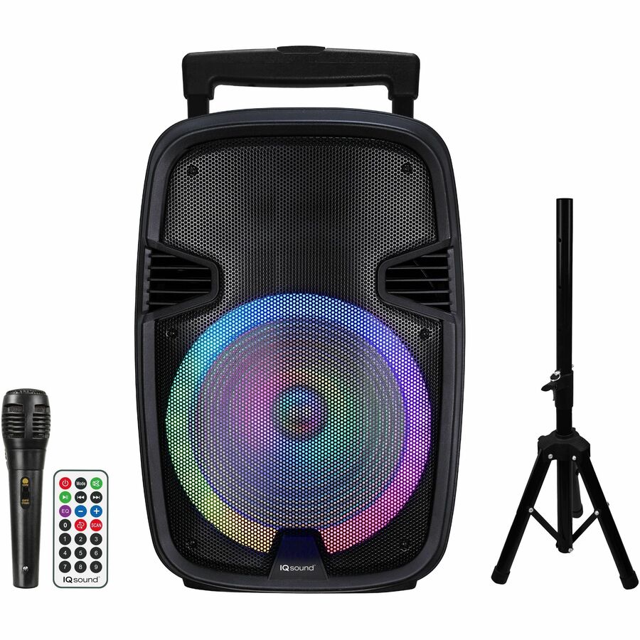 IQ Sound IQ-5715DJBT Portable Bluetooth Speaker System - Black IQ-5715DJBT