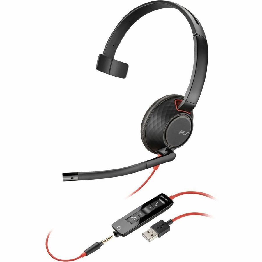 Poly Blackwire 5210 Monaural USB-A Headset TAA (Bulk) 8M3X1A6#ABA