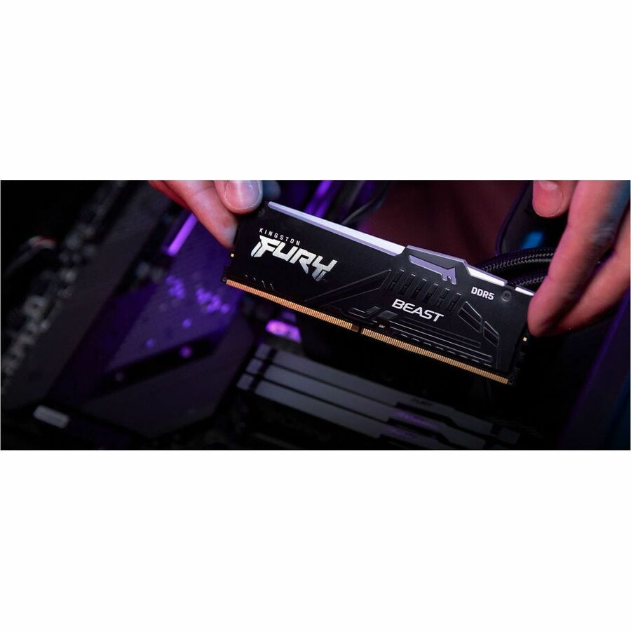 Kingston 64GB (2x32GB) DDR5 6400MT/s CL32 FURY Beast Black RGB EXPO KF564C32BBEAK2-64