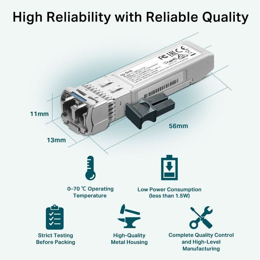 TP-Link Omada 10GBase-LR SFP+ LC Transceiver SM5110-LR