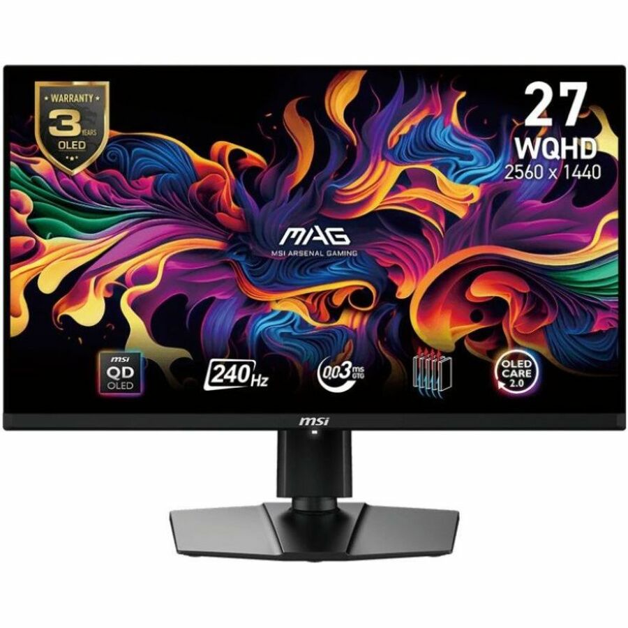 MSI MAG 271QPX QD-OLED E2 27" Class WQHD Gaming OLED Monitor - 16:9 MAG271QPXQDOLEDE2