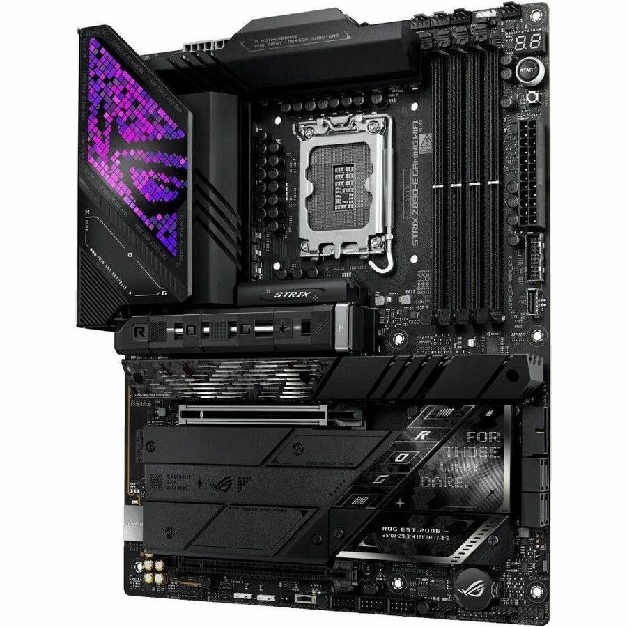 Asus ROG STRIX Z890-E GAMING WIFI Gaming Desktop Motherboard - Intel Z890 Chipset - Socket LGA-1851 - ATX ROG STRIXZ890-EGAMINGWIFI