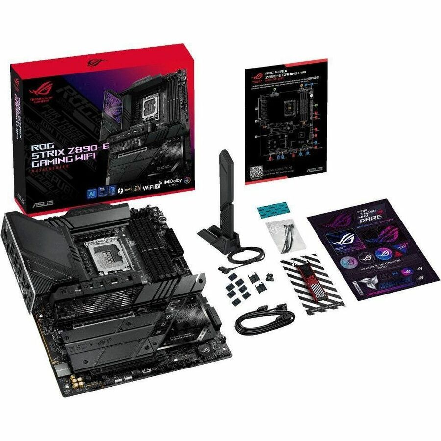 Asus ROG STRIX Z890-E GAMING WIFI Gaming Desktop Motherboard - Intel Z890 Chipset - Socket LGA-1851 - ATX ROG STRIXZ890-EGAMINGWIFI