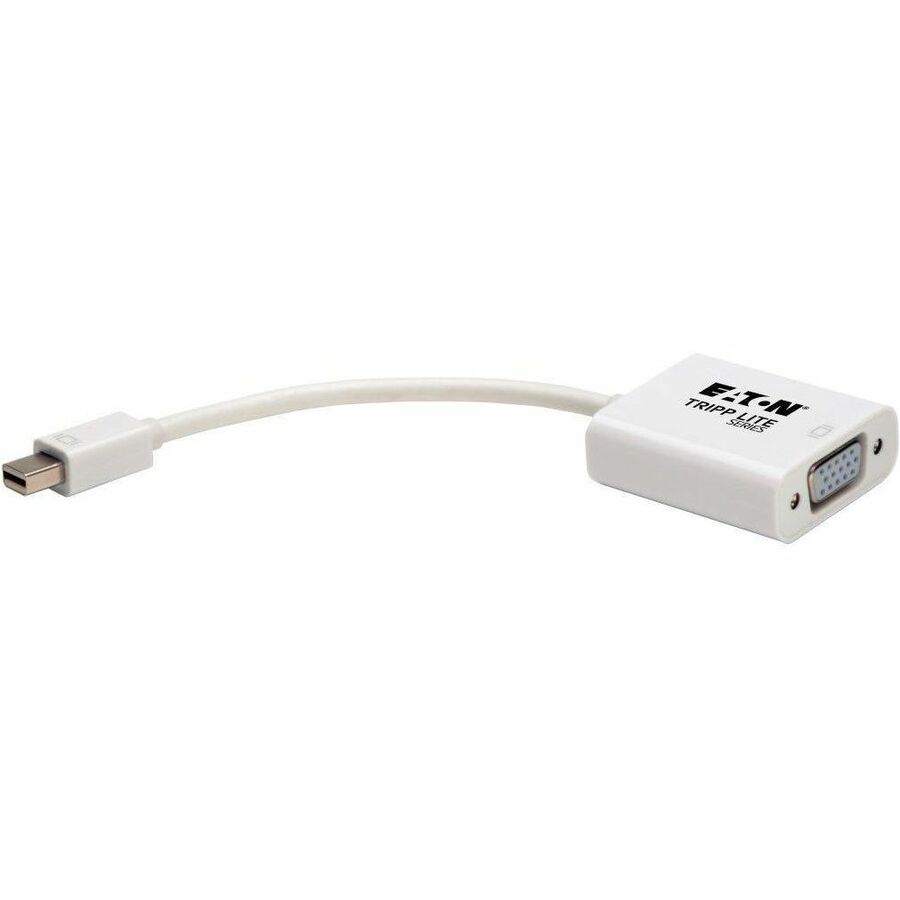 Eaton Tripp Lite Series Keyspan Mini DisplayPort to Active VGA Adapter, Video Converter (M/F), White, 6-in. (15.24 cm), TAA P137-06N-VGA