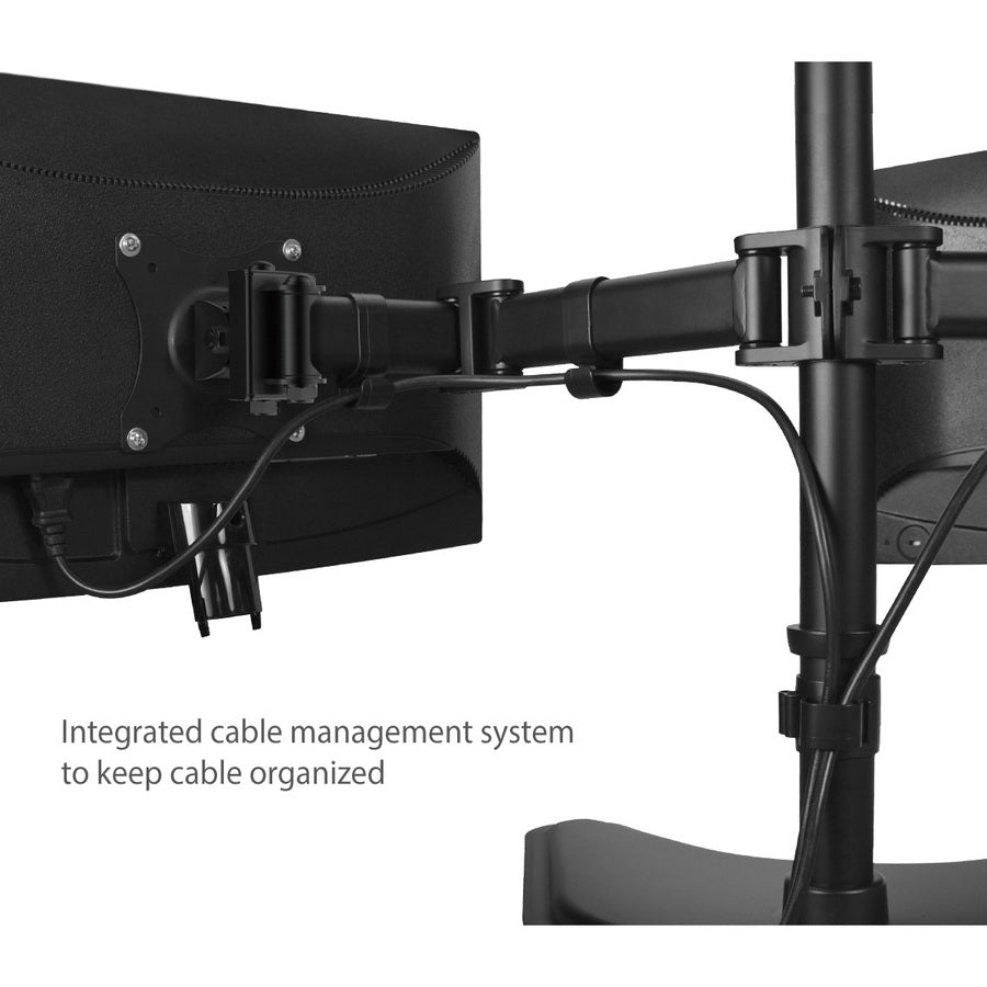 SIIG Articulated Freestanding Dual Monitor Desk Stand - 13"-27" CE-MT1U12-S1