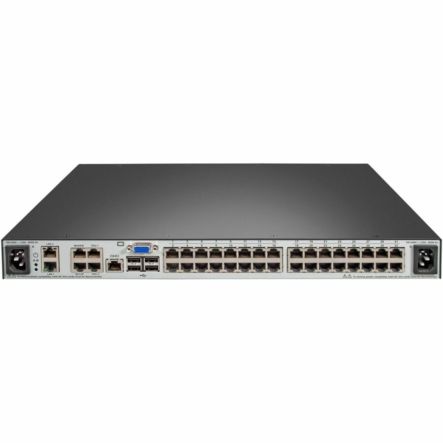 Vertiv Avocent MPU KVM Switch | 32 port | 2 Digital Path | Dual AC Power TAA MPU2032DAC-400