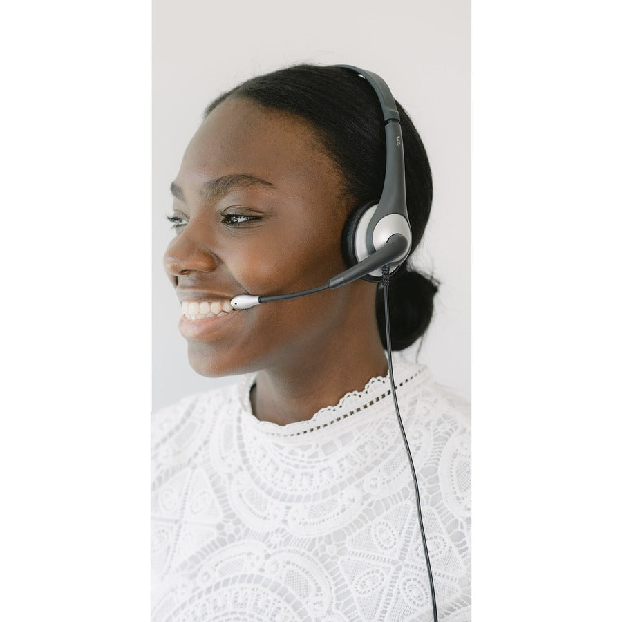 Cyber Acoustics Stereo 3.5mm And USB Controller Headset AC-204USB