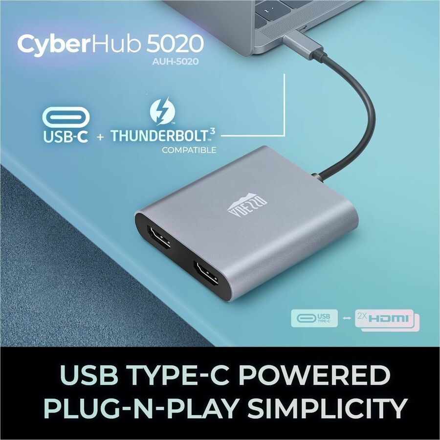 Adesso USB-C to Dual HDMI Adapter AUH-5020