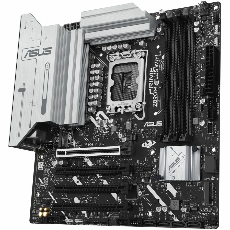 Asus Prime PRIME Z890M-PLUS WIFI Gaming Desktop Motherboard - Intel Z890 Chipset PRIME Z890M-PLUS WIFI