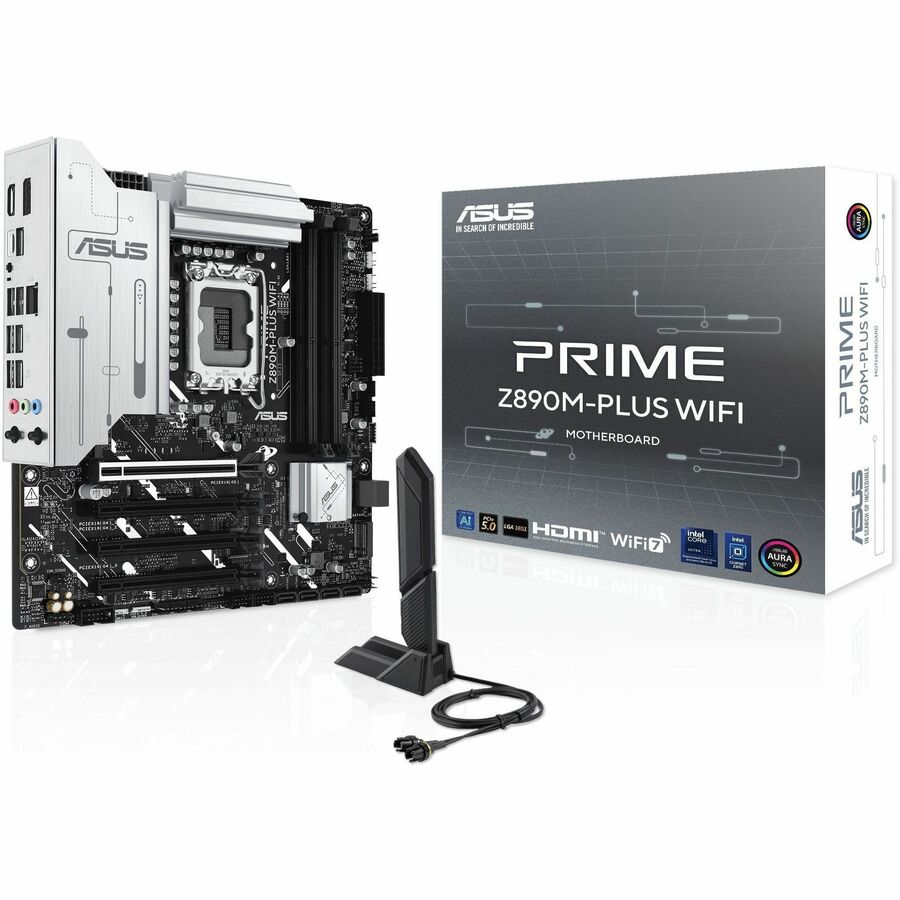 Asus Prime PRIME Z890M-PLUS WIFI Gaming Desktop Motherboard - Intel Z890 Chipset PRIME Z890M-PLUS WIFI