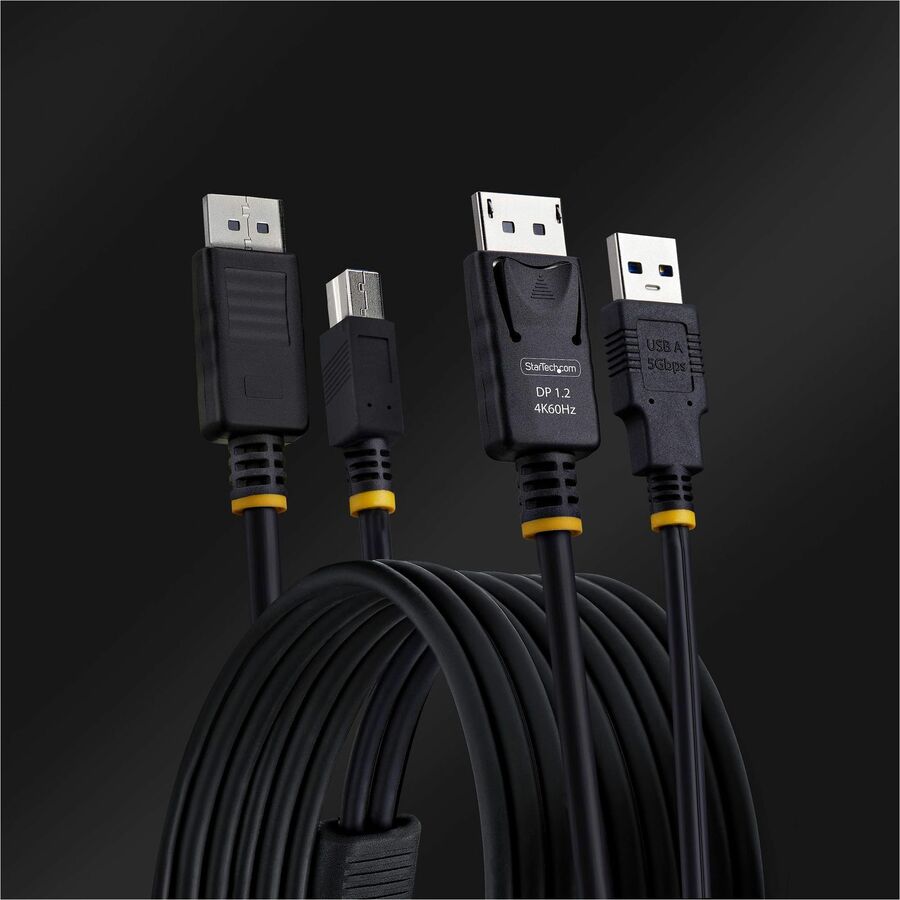 6ft DisplayPort and USB 5Gbps KVM Cable - Thumbnail 3